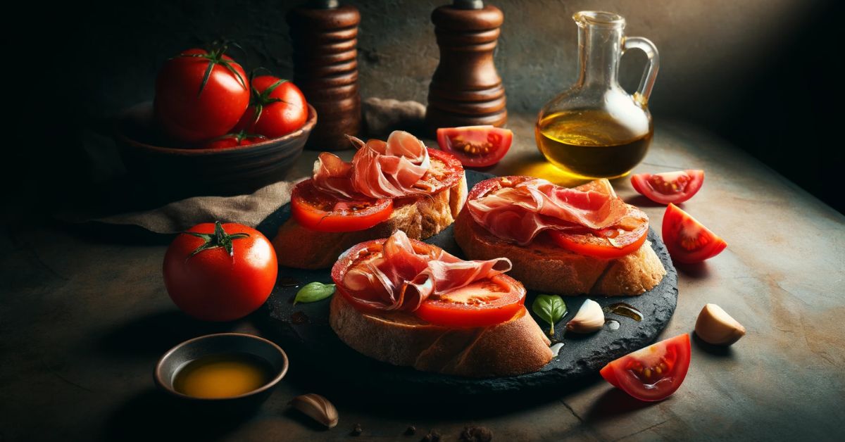 PAN CON TOMATE Y JAMÓN